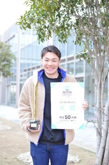 学生の紹介のために学内で撮影した写真